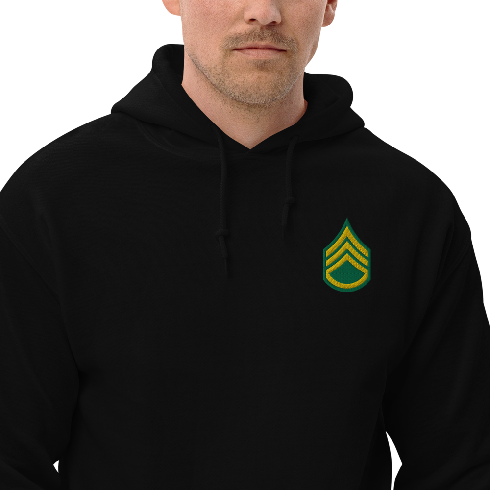 Custom US Army Ranks, Insignia Embroidered Unisex Hoodie