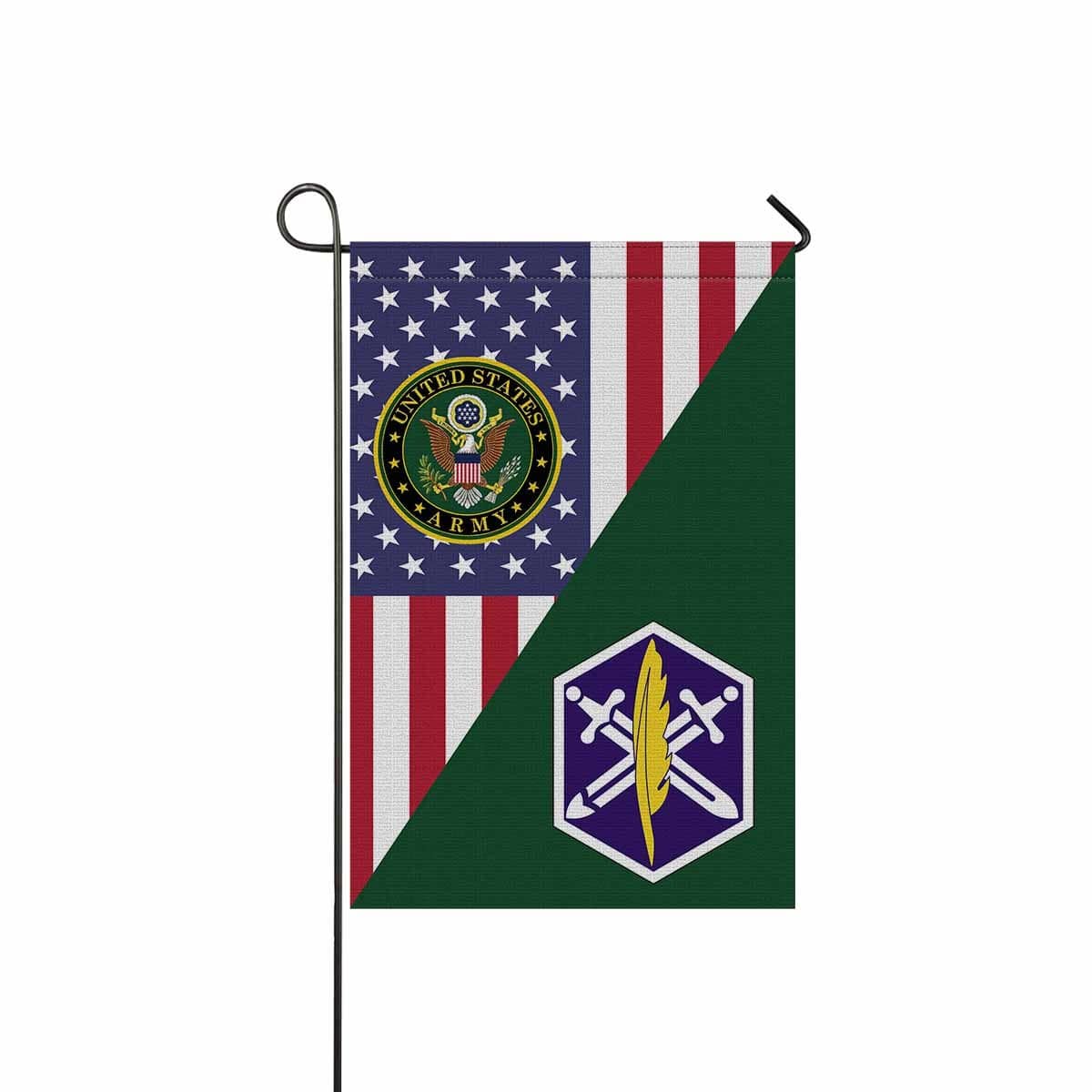 US ARMY 85TH CIVIL AFFAIRS BRIGADE Garden Flag/Yard Flag 12 inches x 18 inches Twin-Side Printing-GDFlag-Army-CSIB-Veterans Nation