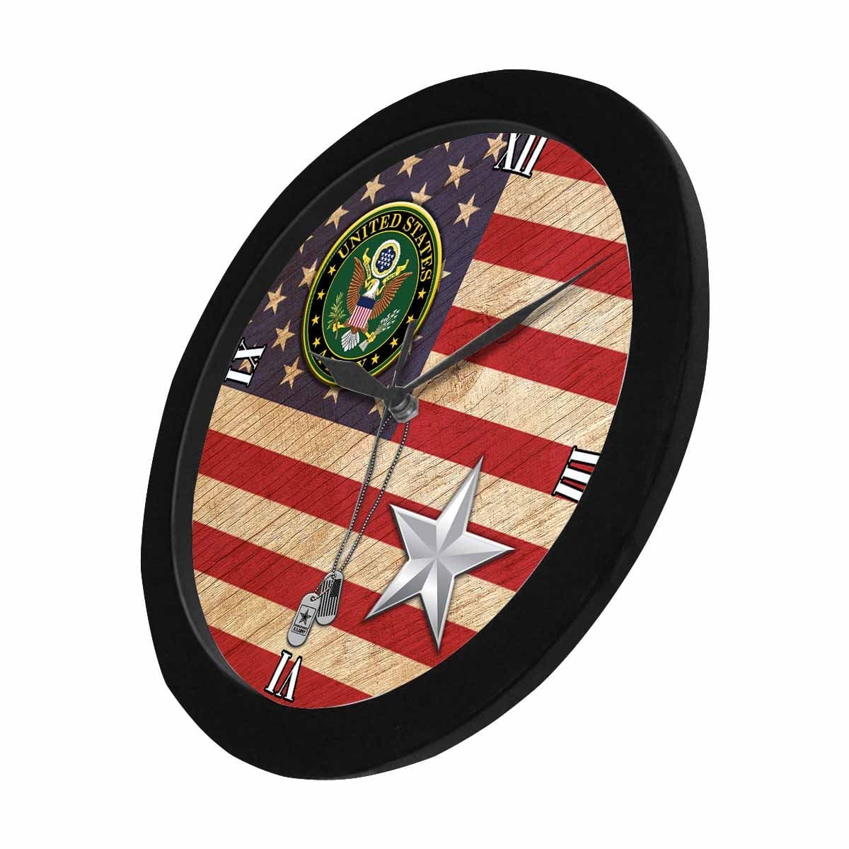 US Army O-7 Brigadier General O7 BG Wall Clock-WallClocks-Army-Ranks-Veterans Nation