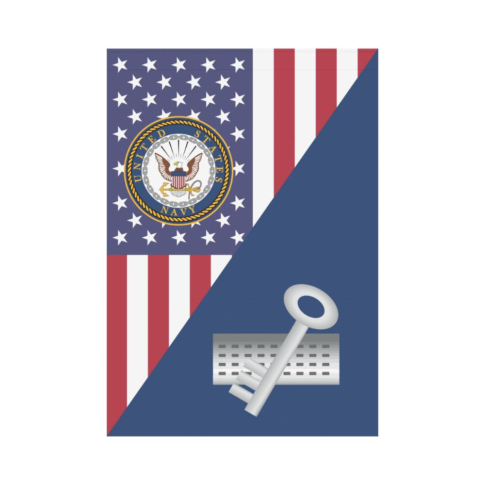 US Navy Disbursing Clerk Navy DK House Flag 28 inches x 40 inches Twin-Side Printing-HouseFlag-Navy-Rate-Veterans Nation