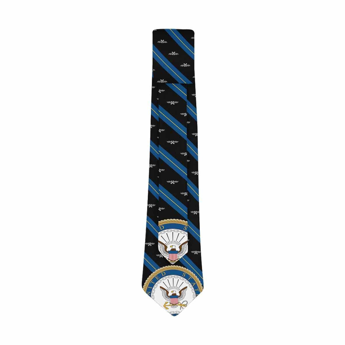 US Navy Aviation Storekeeper Navy AK Classic Necktie (Two Sides)-Necktie-Navvy-Rate-Veterans Nation