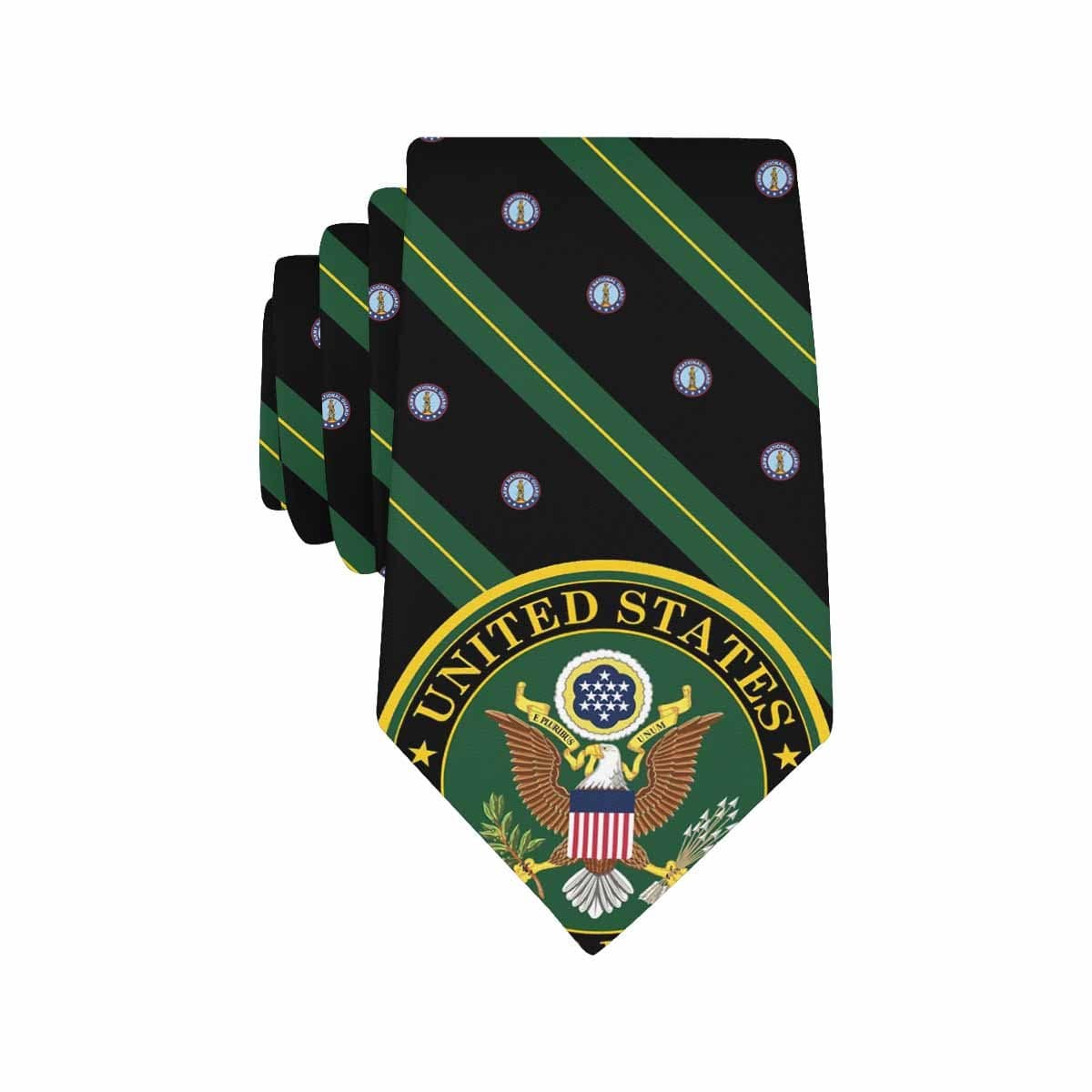 US Army National Guard Classic Necktie (Two Sides)-Necktie-Army-Branch-Veterans Nation