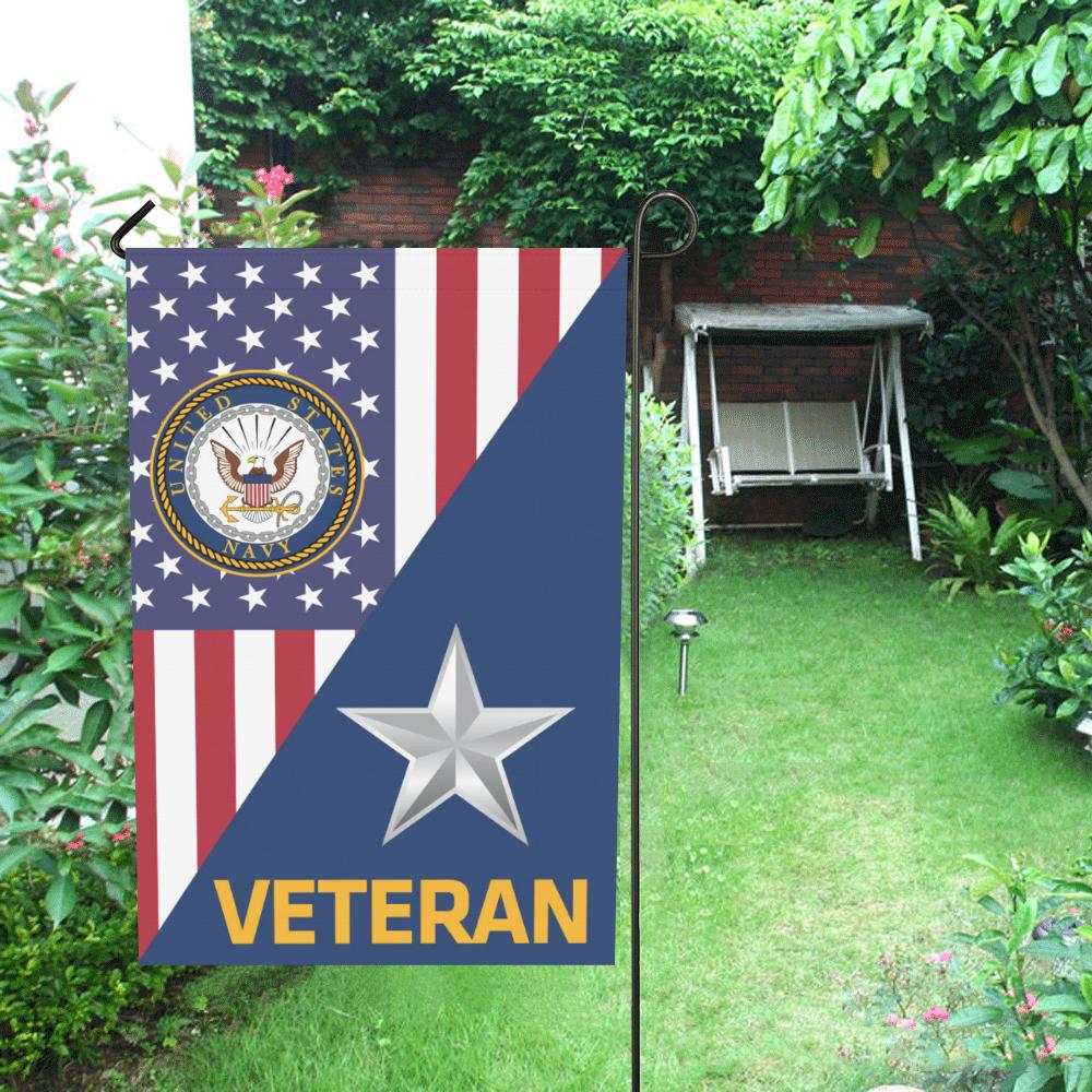 US Navy O-7 Rear Admiral Lower Half O7 RDML Veteran Garden Flag/Yard Flag 12 inches x 18 inches Twin-Side Printing-GDFlag-Navy-Officer-Veterans Nation