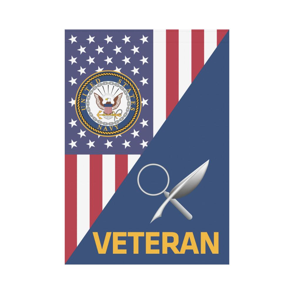 US Navy Intelligence Specialist Navy IS Veteran House Flag 28 inches x 40 inches Twin-Side Printing-HouseFlag-Navy-Rate-Veterans Nation