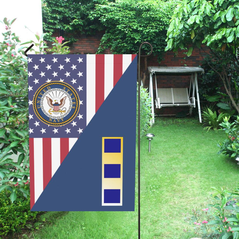 US Navy W-2 Chief Warrant Officer 2 W2 CW2 Garden Flag/Yard Flag 12 inches x 18 inches Twin-Side Printing-GDFlag-Navy-Officer-Veterans Nation