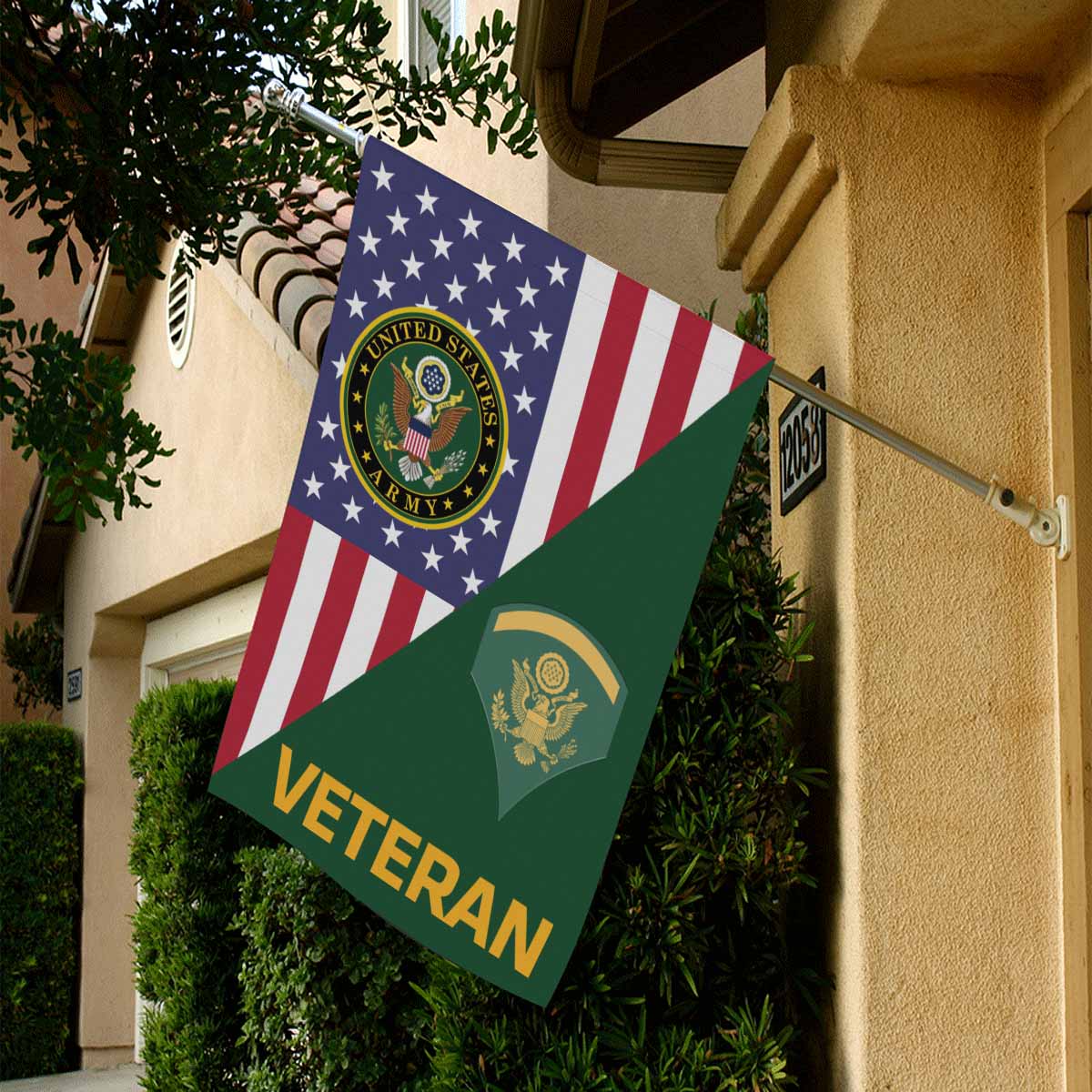 US Army E-5 SPC E5 SP5 Specialist 5 Specialist 2nd Class Veteran House Flag 28 inches x 40 inches 2-Side Printing-HouseFlag-Army-Ranks-Veterans Nation