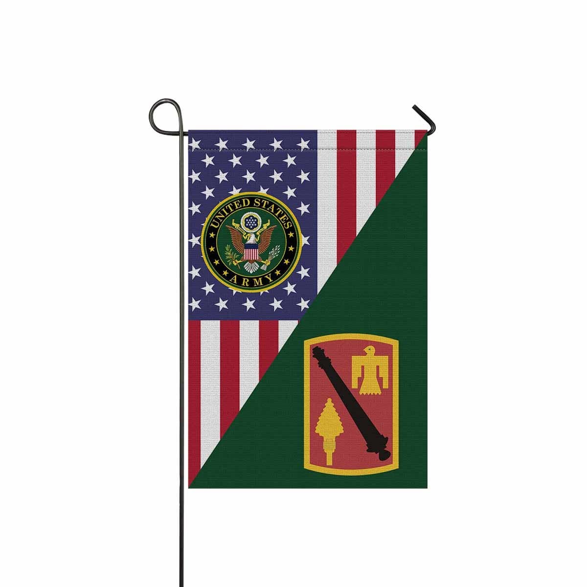 US ARMY 45 FIRES BRIGADE Garden Flag/Yard Flag 12 inches x 18 inches Twin-Side Printing-GDFlag-Army-CSIB-Veterans Nation