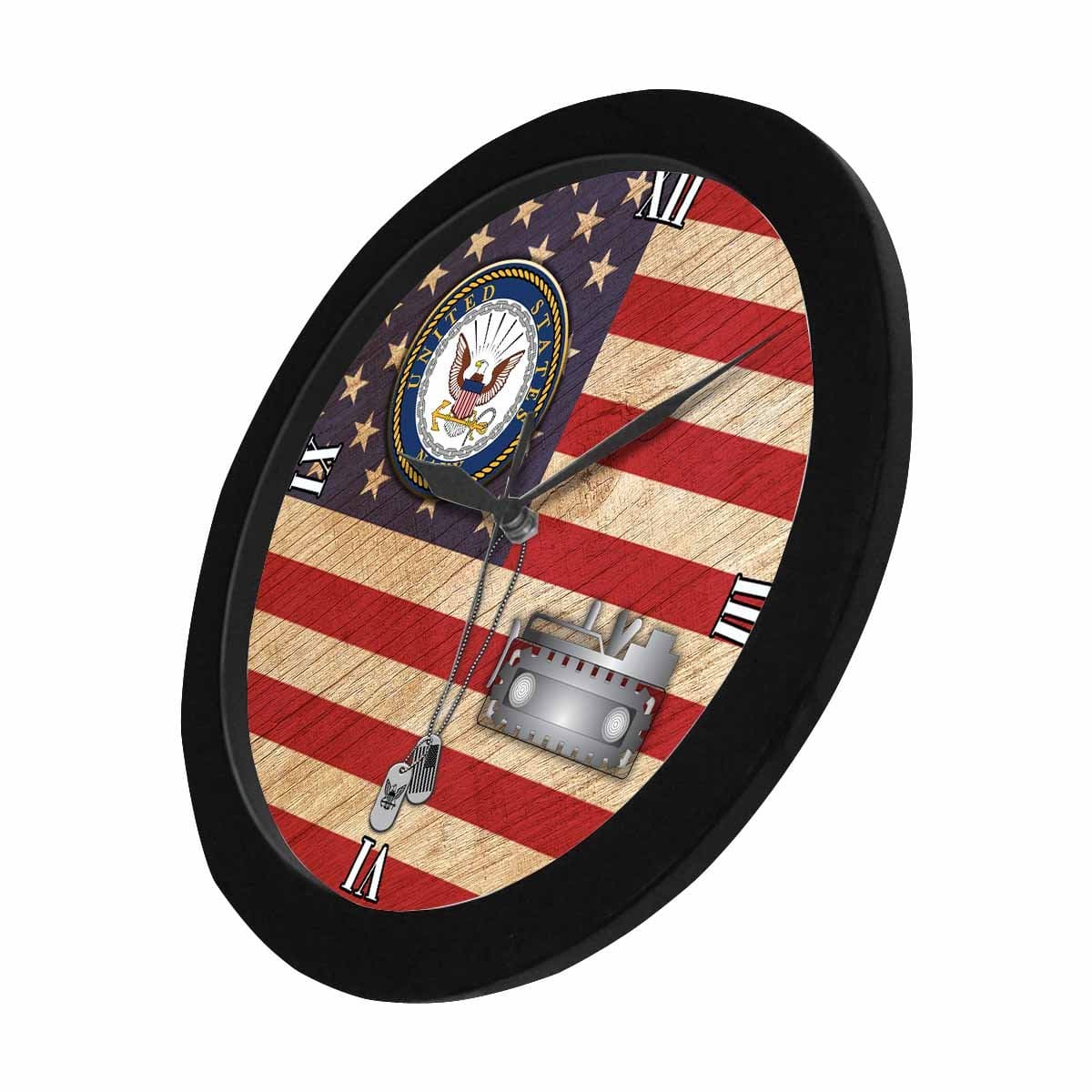 US Navy Equipment Operator Navy EO Wall Clock-WallClocks-Navy-Rate-Veterans Nation