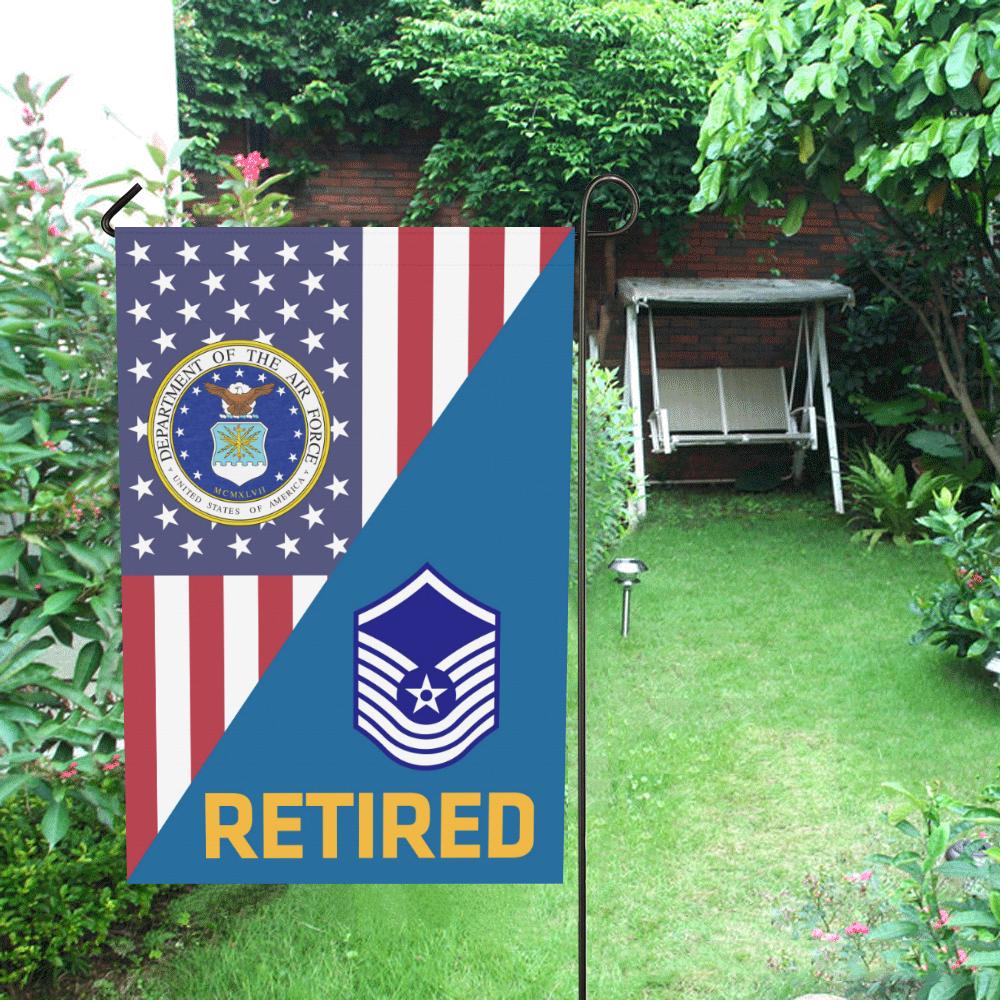 US Air Force E-8 Old Style Retired House Flag 28 inches x 40 inches Twin-Side Printing-HouseFlag-USAF-Ranks-Veterans Nation