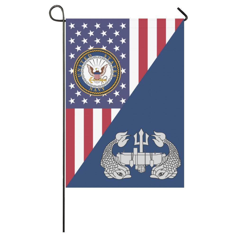 US Navy Deep Submergence Enlisted Badge House Flag 28 inches x 40 inches Twin-Side Printing-HouseFlag-Navy-Badge-Veterans Nation