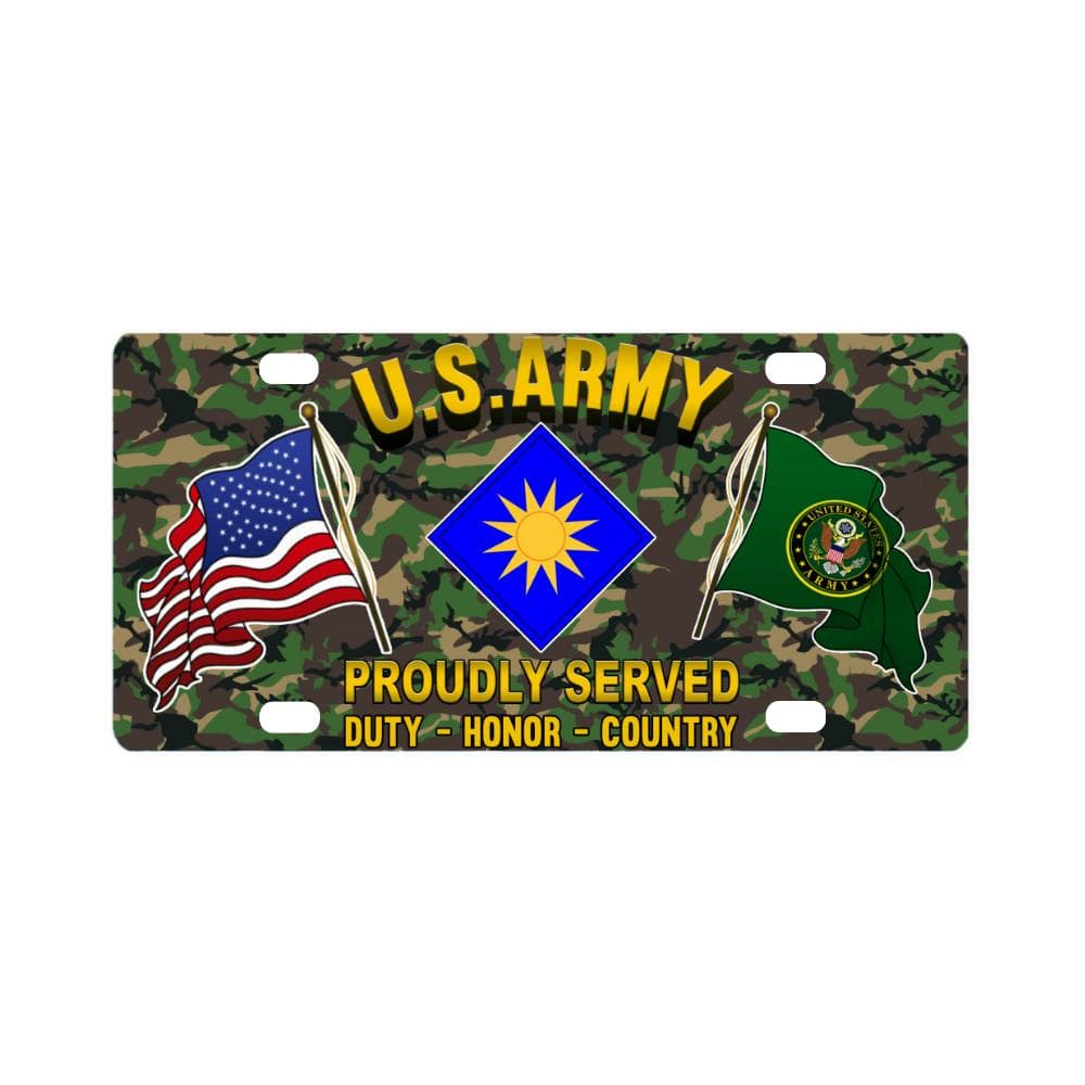 US ARMY 40TH INFANTRY DIVISION- Classic License Plate-LicensePlate-Army-CSIB-Veterans Nation