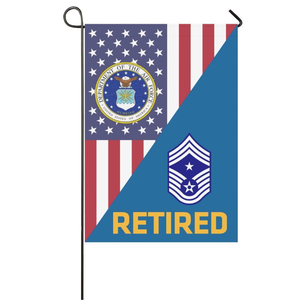 US Air Force E-9 Command Chief Master Sergeant CCM Retired House Flag 28 inches x 40 inches Twin-Side Printing-HouseFlag-USAF-Ranks-Veterans Nation