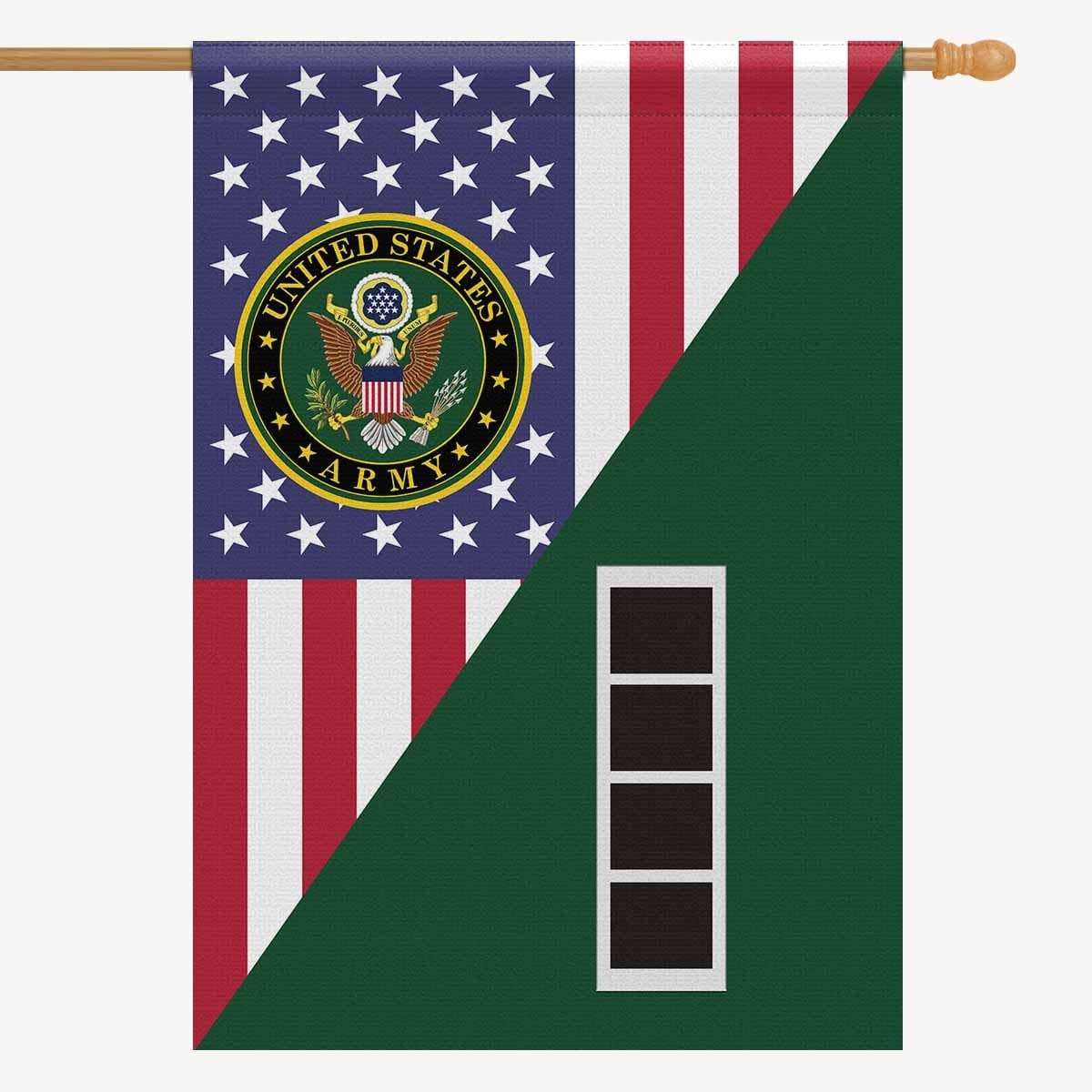 US Army W-4 Chief Warrant Officer 4 House Flag 28 Inch x 40 Inch 2-Side Printing-HouseFlag-Army-Ranks-Veterans Nation