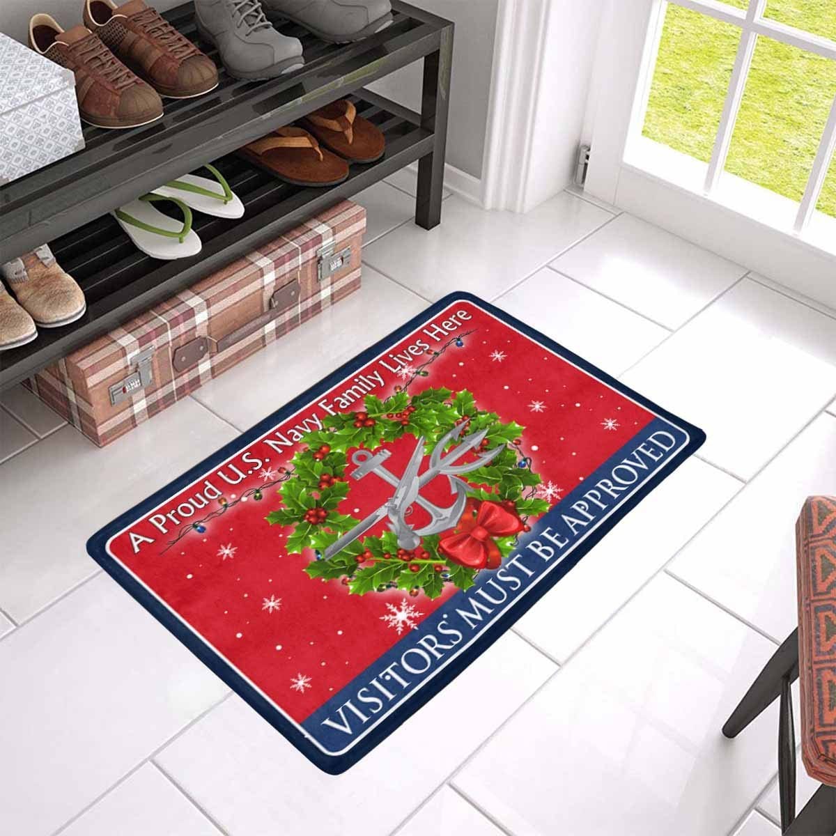 Navy Special Warfare Operator Navy SO - Visitors must be approved - Christmas Doormat-Doormat-Navy-Rate-Veterans Nation