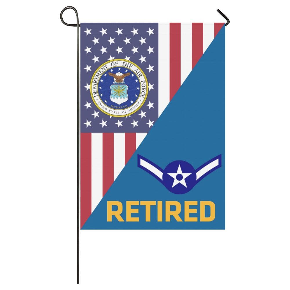 US Air Force E-2 Airman Amn Retired House Flag 28 inches x 40 inches Twin-Side Printing-HouseFlag-USAF-Ranks-Veterans Nation