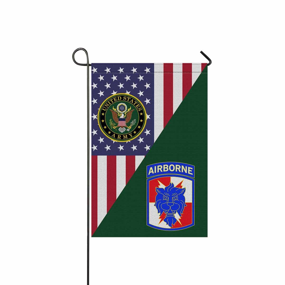 US ARMY 35TH SIGNAL BRIGADE W AIRBORNE TAB Garden Flag/Yard Flag 12 inches x 18 inches Twin-Side Printing-GDFlag-Army-CSIB-Veterans Nation