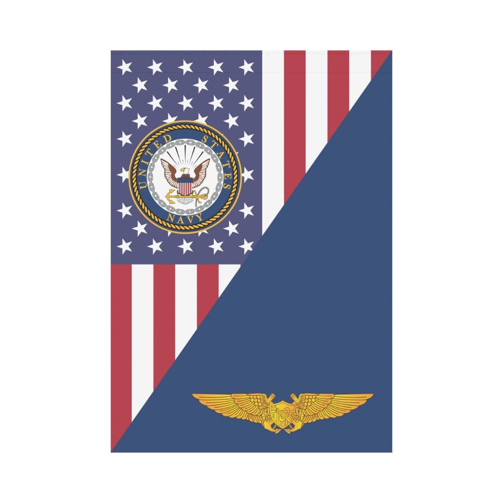 US Navy Naval Astronaut Flight Officer House Flag 28 inches x 40 inches Twin-Side Printing-HouseFlag-Navy-Badge-Veterans Nation