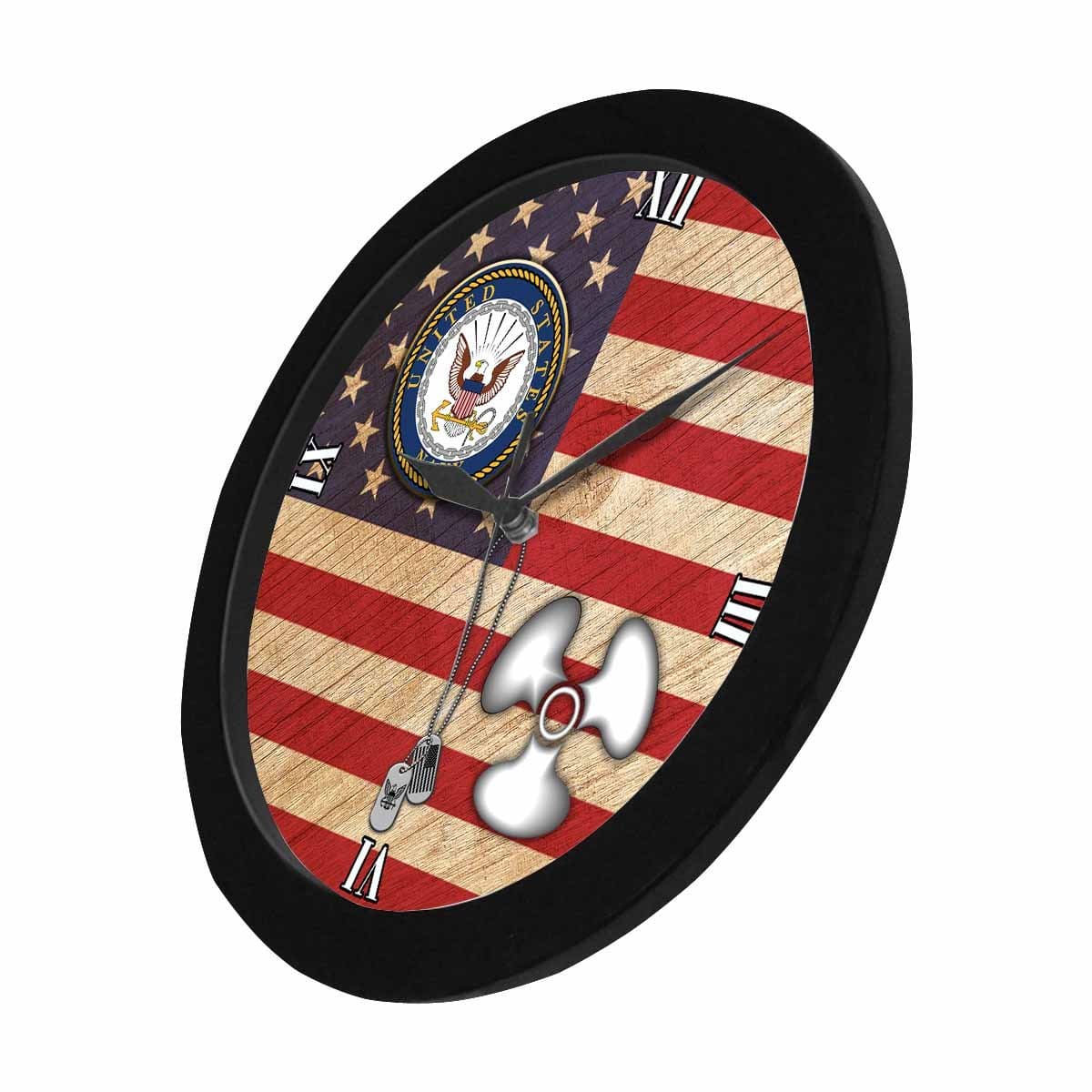 US Navy Machinist's Mate Navy MM Wall Clock-WallClocks-Navy-Rate-Veterans Nation