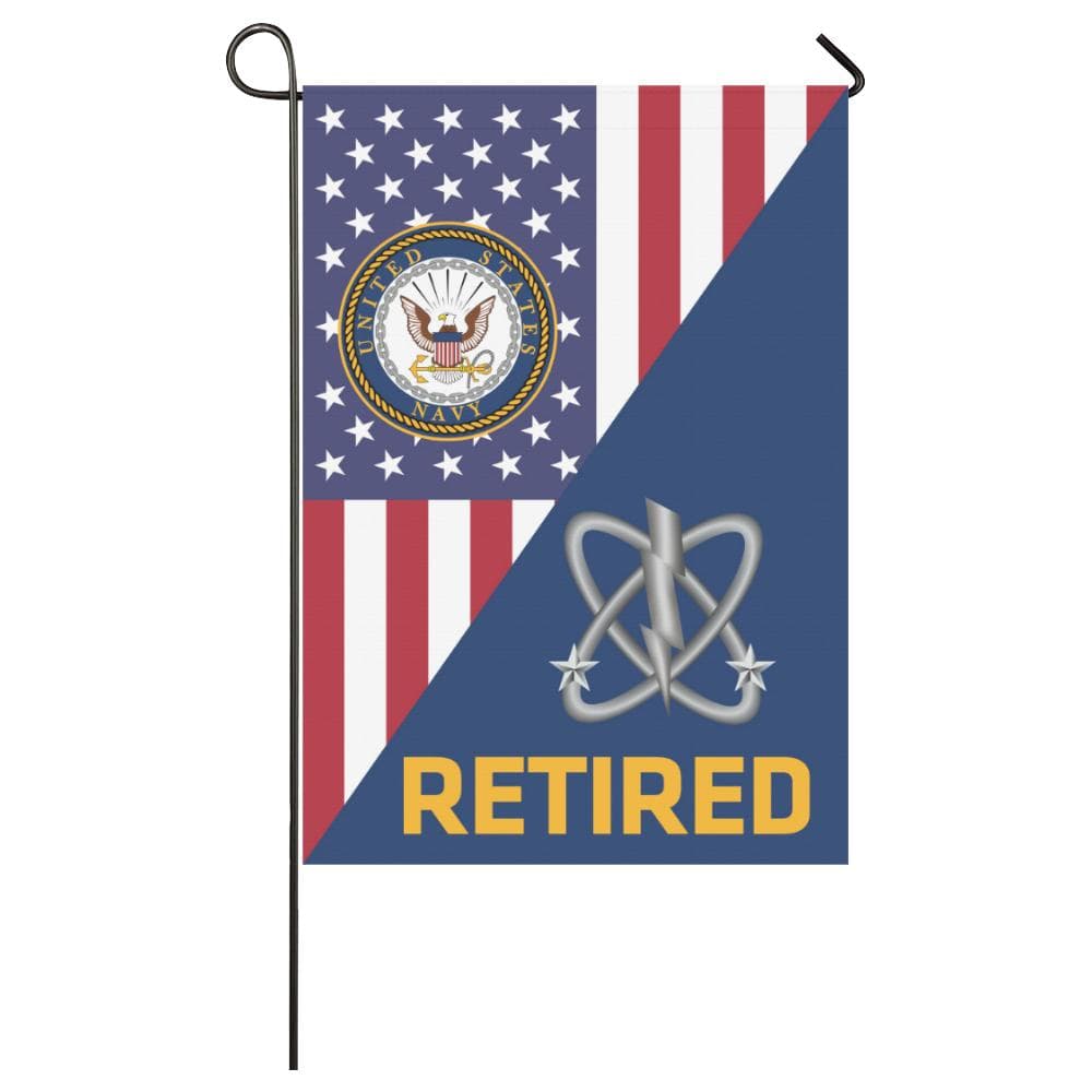 US Navy Electronics Warfare Technician Navy EW Retired House Flag 28 inches x 40 inches Twin-Side Printing-HouseFlag-Navy-Rate-Veterans Nation