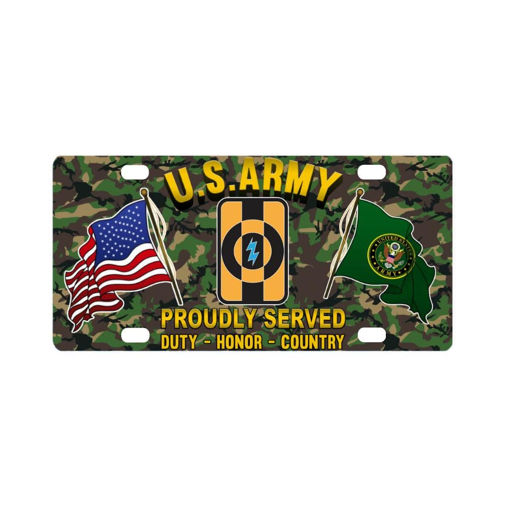 US ARMY 49TH QUARTERMASTER GROUP- Classic License Plate-LicensePlate-Army-CSIB-Veterans Nation