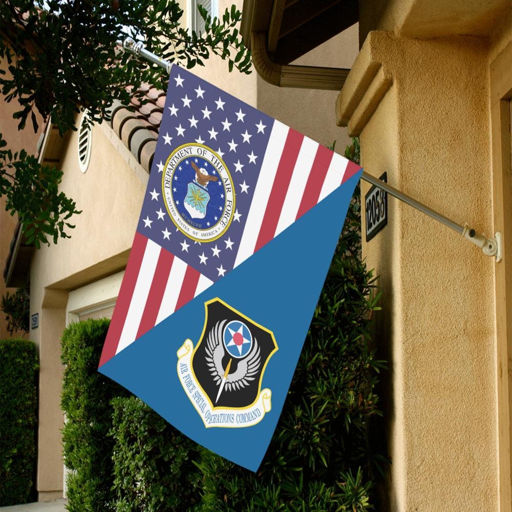 US Air Force Special Operations Command House Flag 28 inches x 40 inches Twin-Side Printing-HouseFlag-USAF-Shield-Veterans Nation