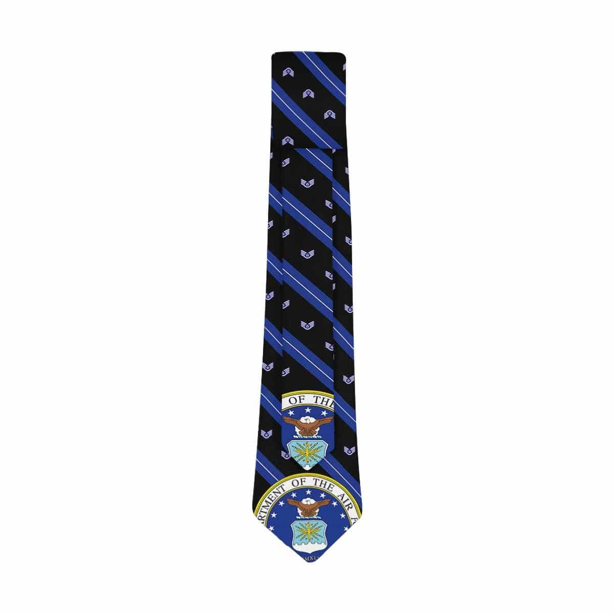 US Air Force E-5 Classic Necktie (Two Sides)-Necktie-USAF-Ranks-Veterans Nation