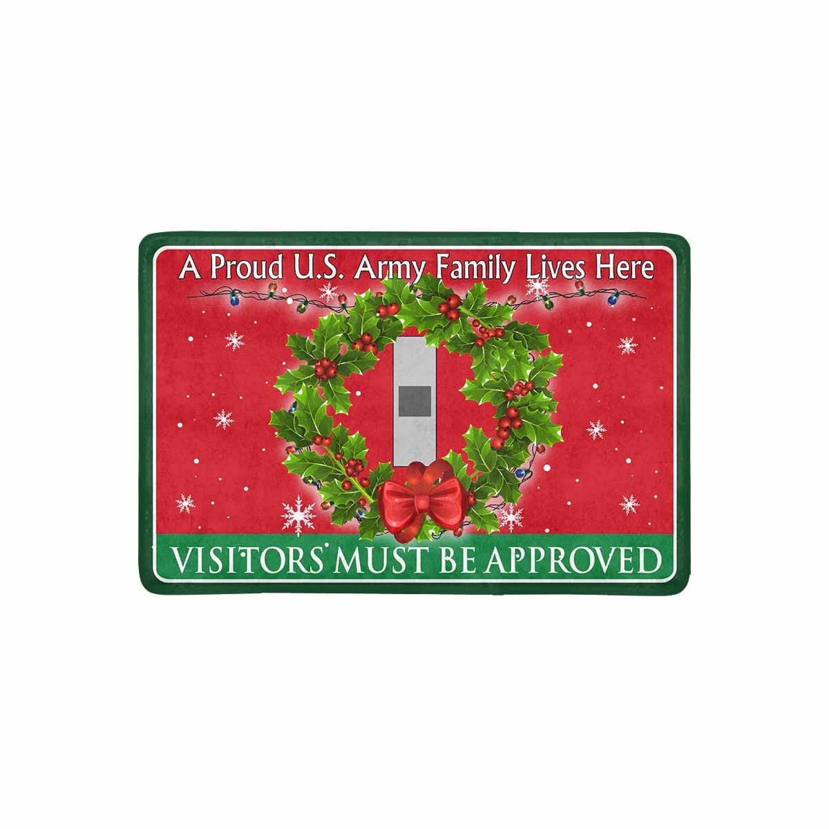 US Army W-1 Warrant Officer 1 W1 WO1 Warrant Officer Ranks - Visitors must be approved Christmas Doormat-Doormat-Army-Ranks-Veterans Nation