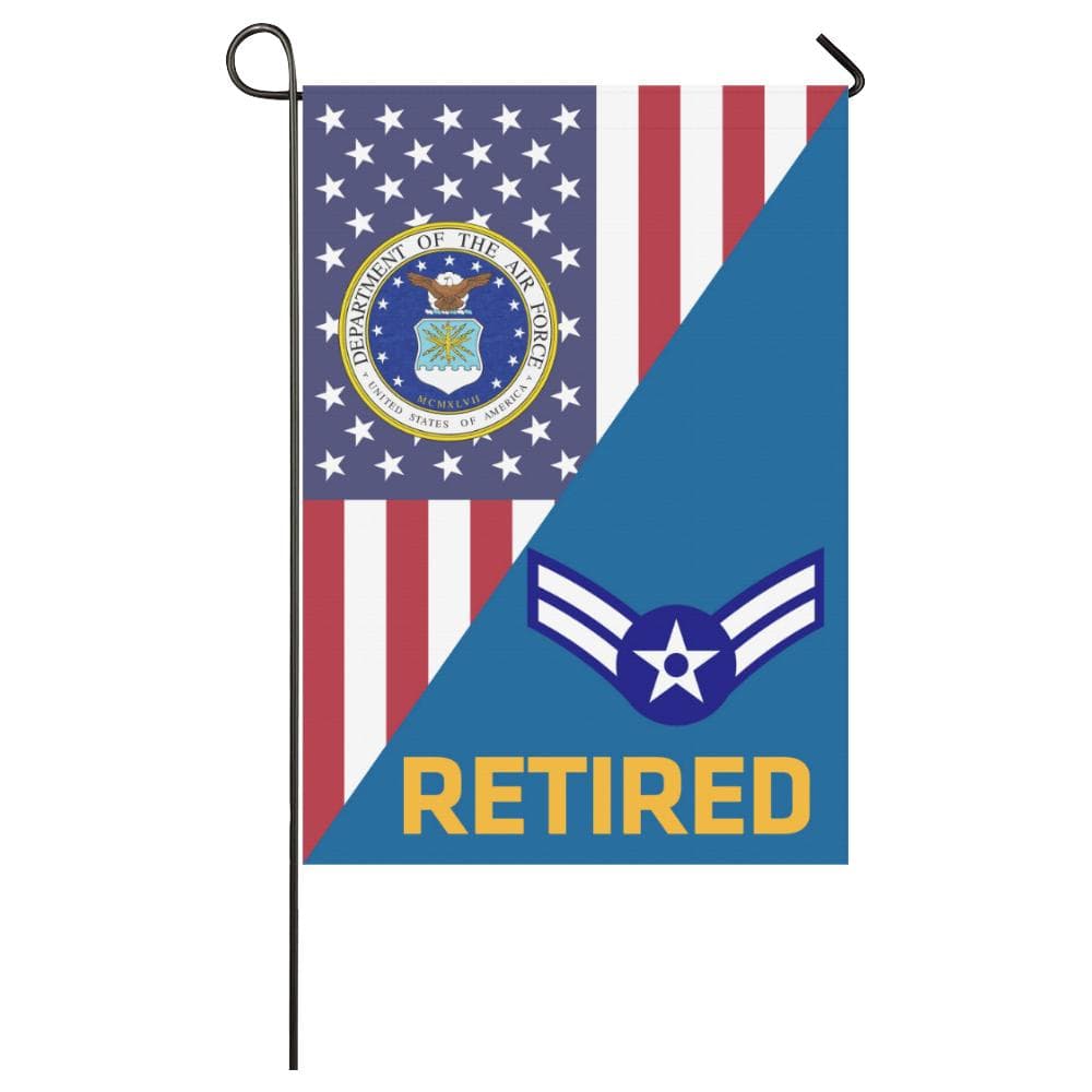 US Air Force E-3 Airman First Class A1C Retired House Flag 28 inches x 40 inches Twin-Side Printing-HouseFlag-USAF-Ranks-Veterans Nation