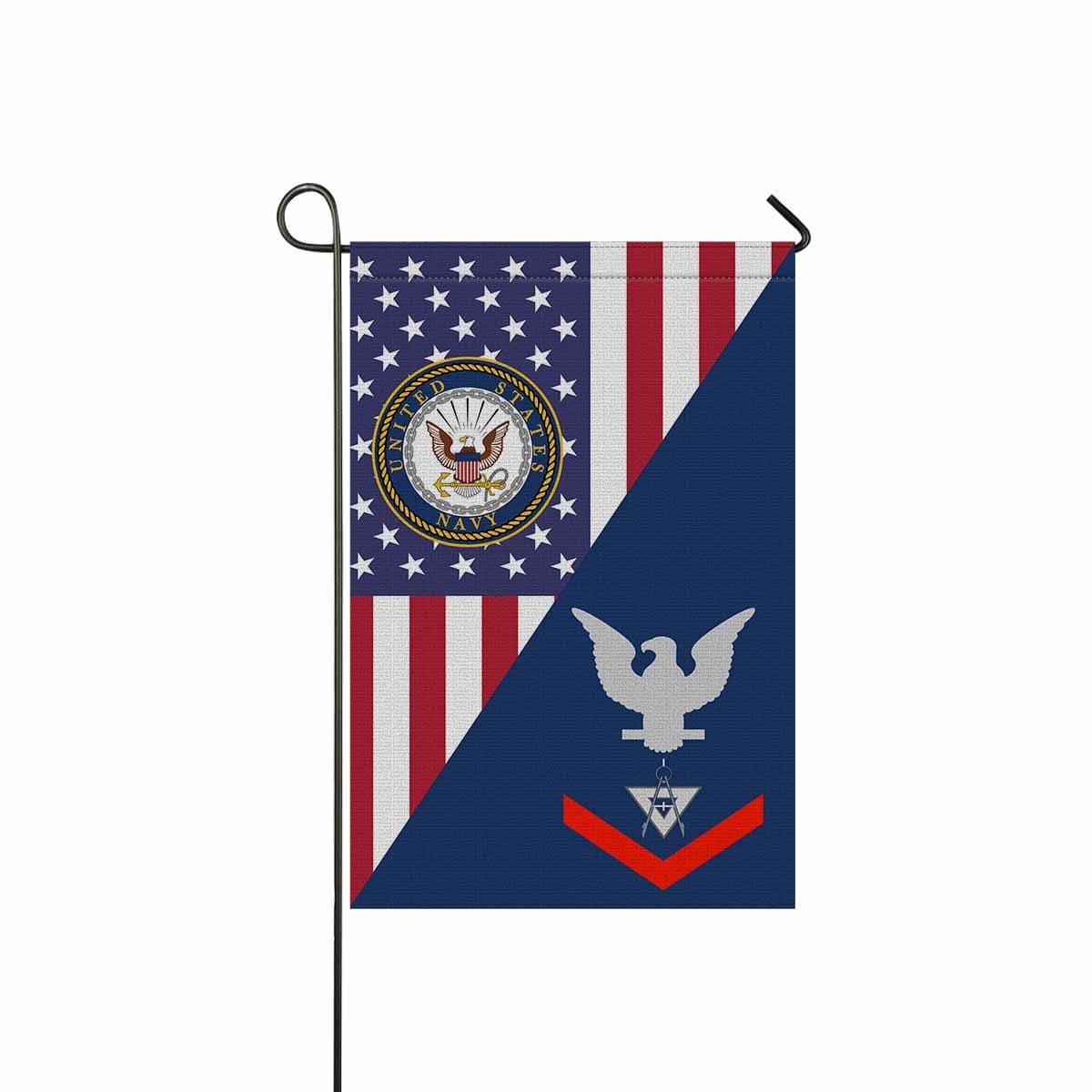 Navy Draftsman Navy DM E-4 Garden Flag/Yard Flag 12 inches x 18 inches Twin-Side Printing-GDFlag-Navy-Rating-Veterans Nation