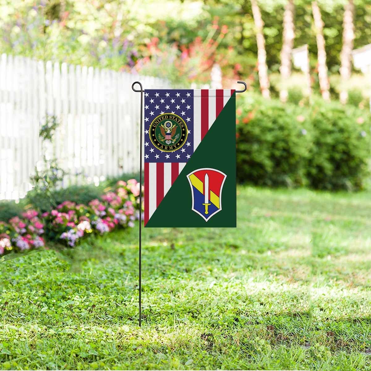 US ARMY 1 FIELD FORCE, VIETNAM Garden Flag/Yard Flag 12 inches x 18 inches Twin-Side Printing-GDFlag-Army-CSIB-Veterans Nation