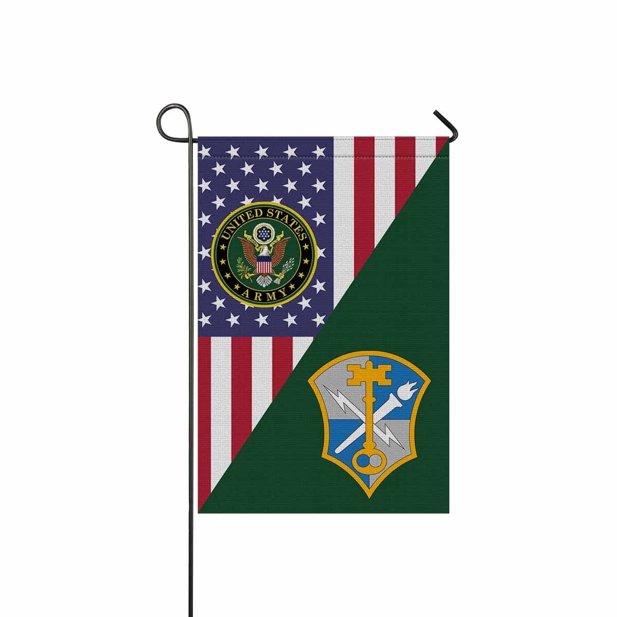 US ARMY CSIB INTELLIGENCE AND SECURITY COMMAND Garden Flag/Yard Flag 12 inches x 18 inches Twin-Side Printing-GDFlag-Army-CSIB-Veterans Nation