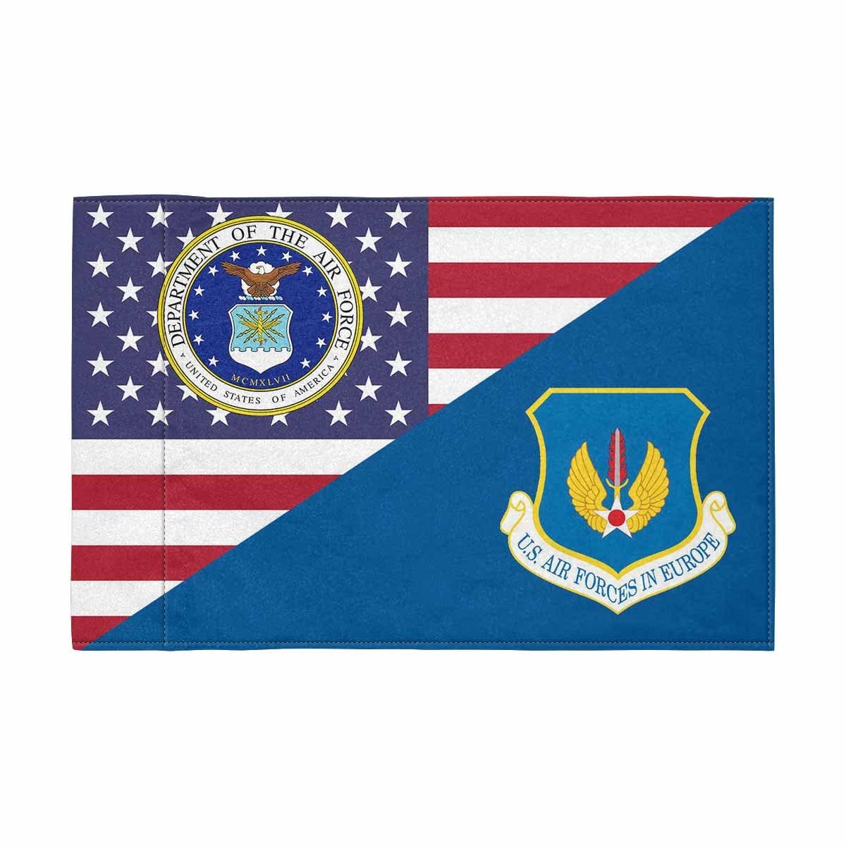 US Air Force in Europe Motorcycle Flag 9" x 6" Twin-Side Printing D01-MotorcycleFlag-USAF-Veterans Nation