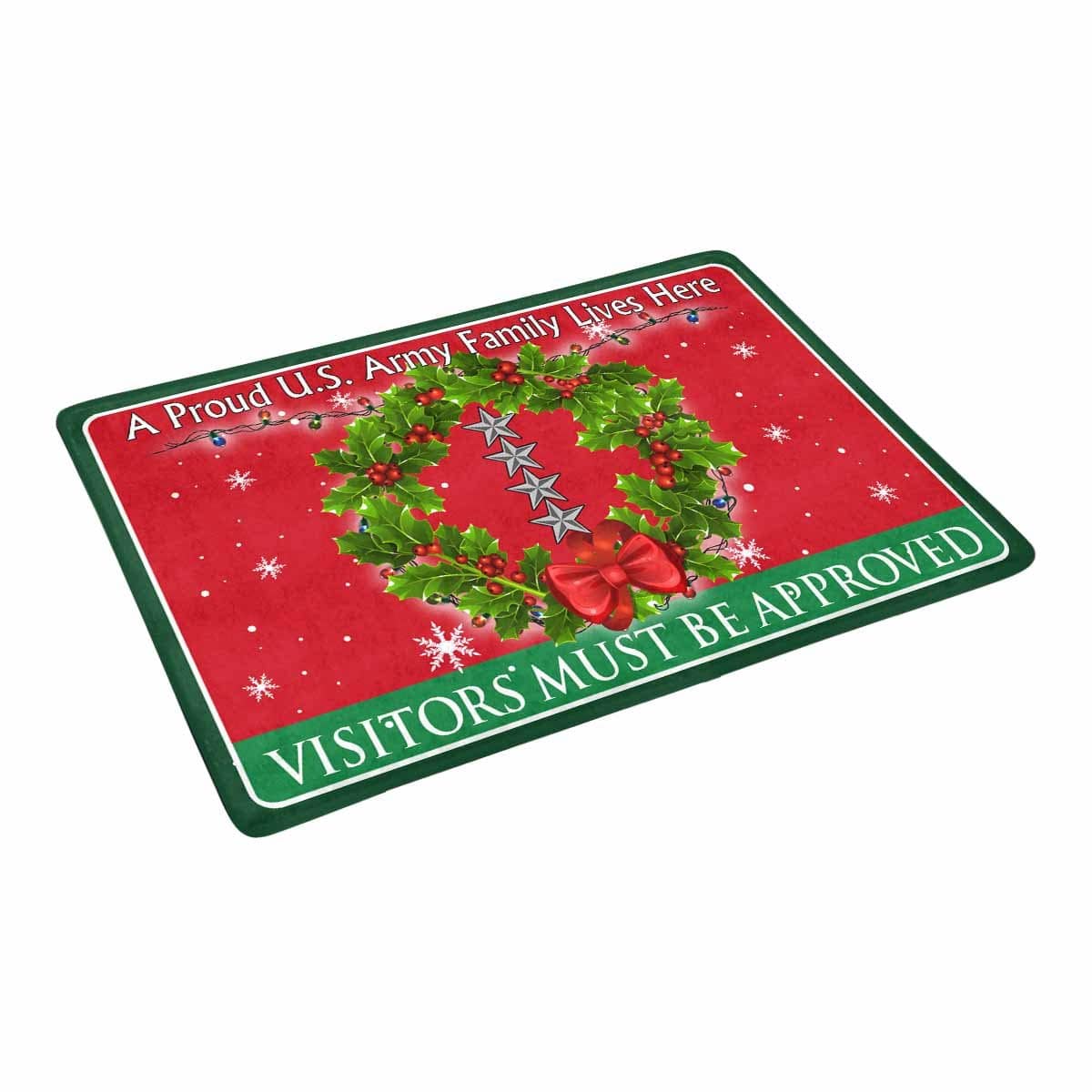 US Army O-10 General O10 GEN General Officer Ranks - Visitors must be approved Christmas Doormat-Doormat-Army-Ranks-Veterans Nation