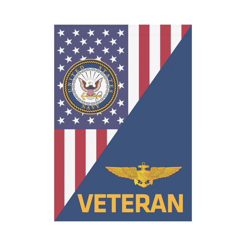 US Navy Naval Astronaut Veteran House Flag 28 inches x 40 inches Twin-Side Printing-HouseFlag-Navy-Badge-Veterans Nation