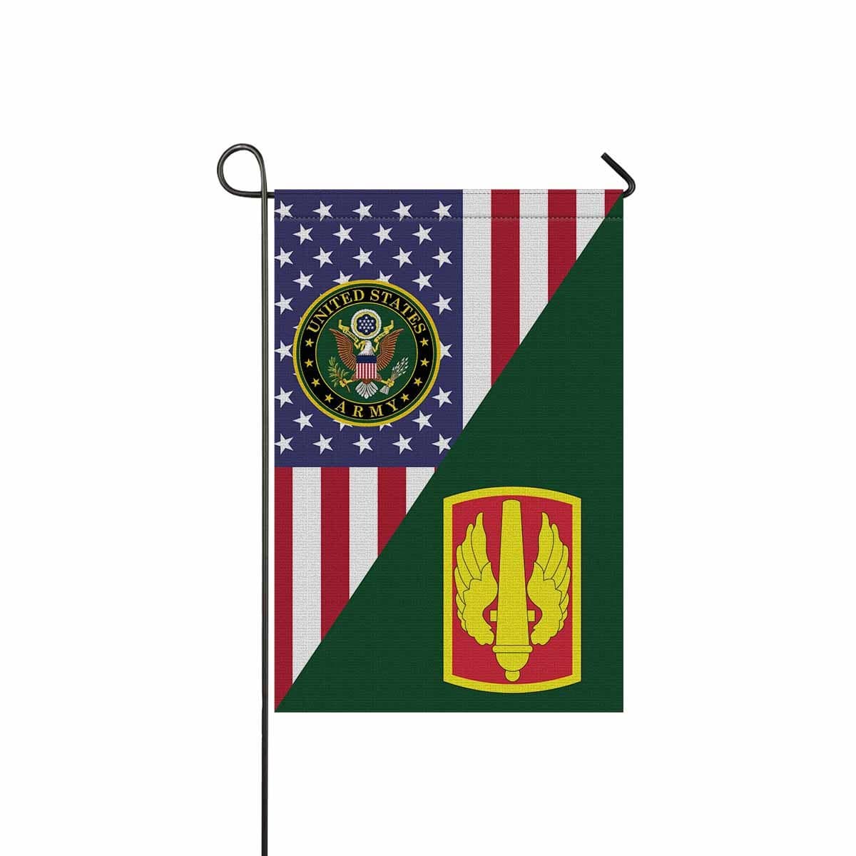 US ARMY 18TH FIELD ARTILLERY BRIGADE Garden Flag/Yard Flag 12 inches x 18 inches Twin-Side Printing-GDFlag-Army-CSIB-Veterans Nation