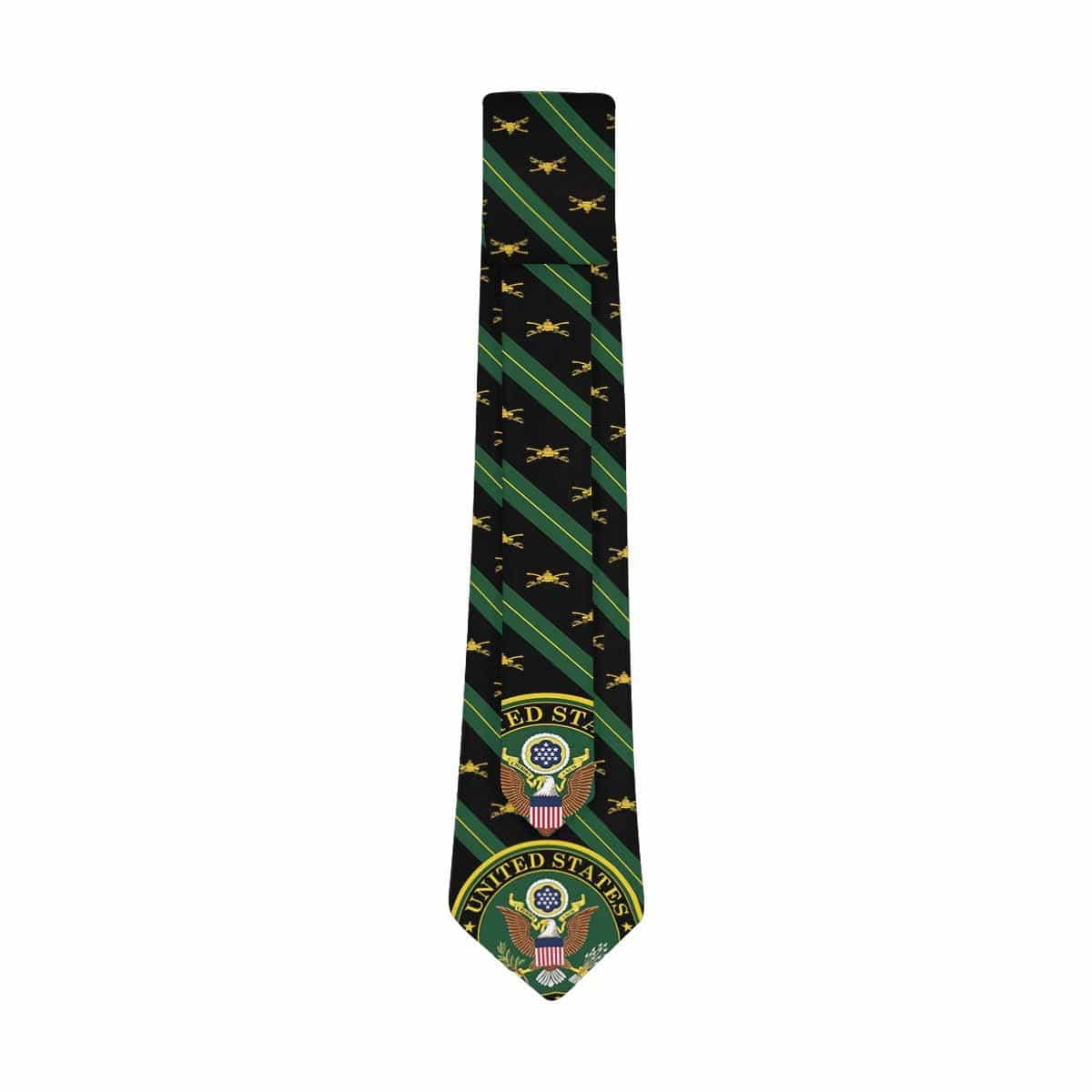 US Army Armor Classic Necktie (Two Sides)-Necktie-Army-Branch-Veterans Nation