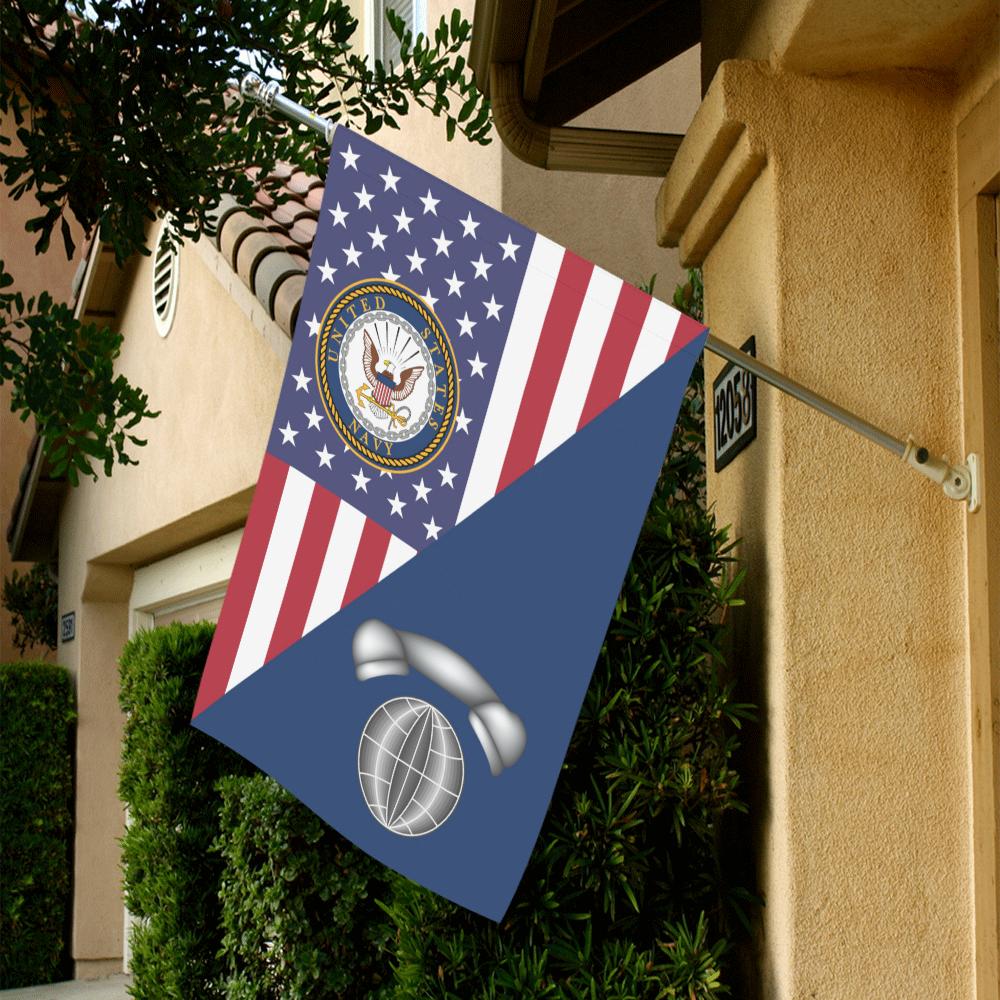 US Navy Interior Communications Electrician Navy IC House Flag 28 inches x 40 inches Twin-Side Printing-HouseFlag-Navy-Rate-Veterans Nation