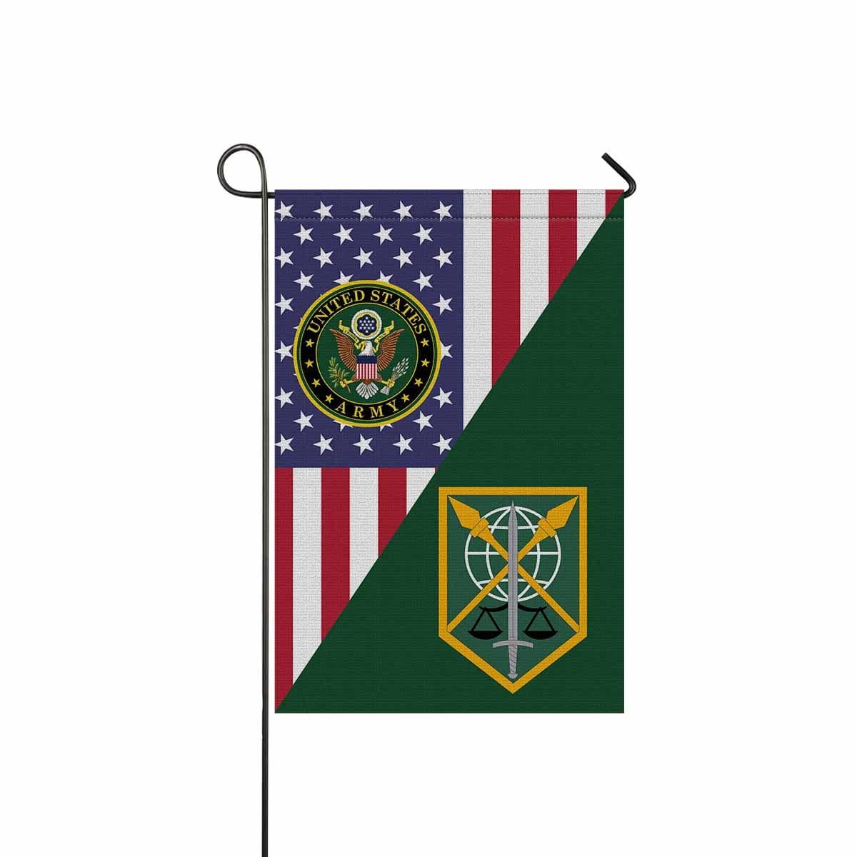 US ARMY 200 MILITARY POLICE BRIGADE Garden Flag/Yard Flag 12 inches x 18 inches Twin-Side Printing-GDFlag-Army-CSIB-Veterans Nation