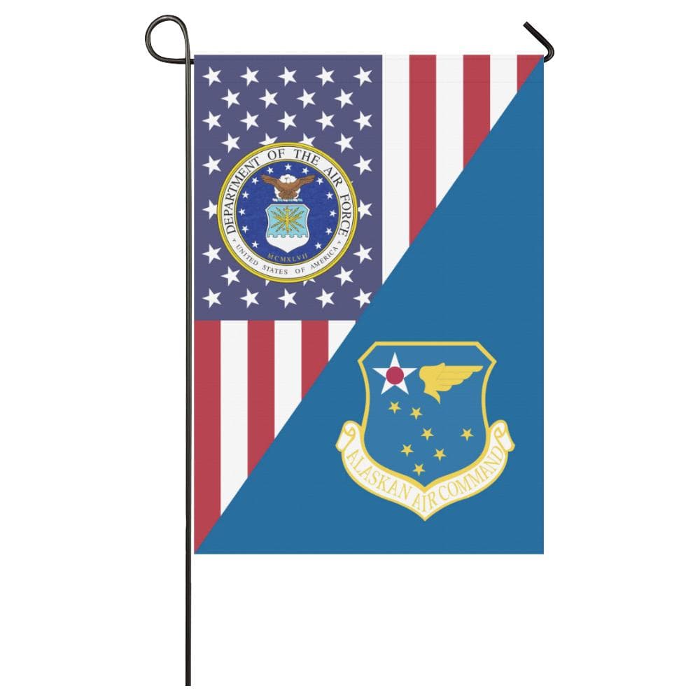 US Air Force Alaskan Air Command House Flag 28 inches x 40 inches Twin-Side Printing-HouseFlag-USAF-Shield-Veterans Nation