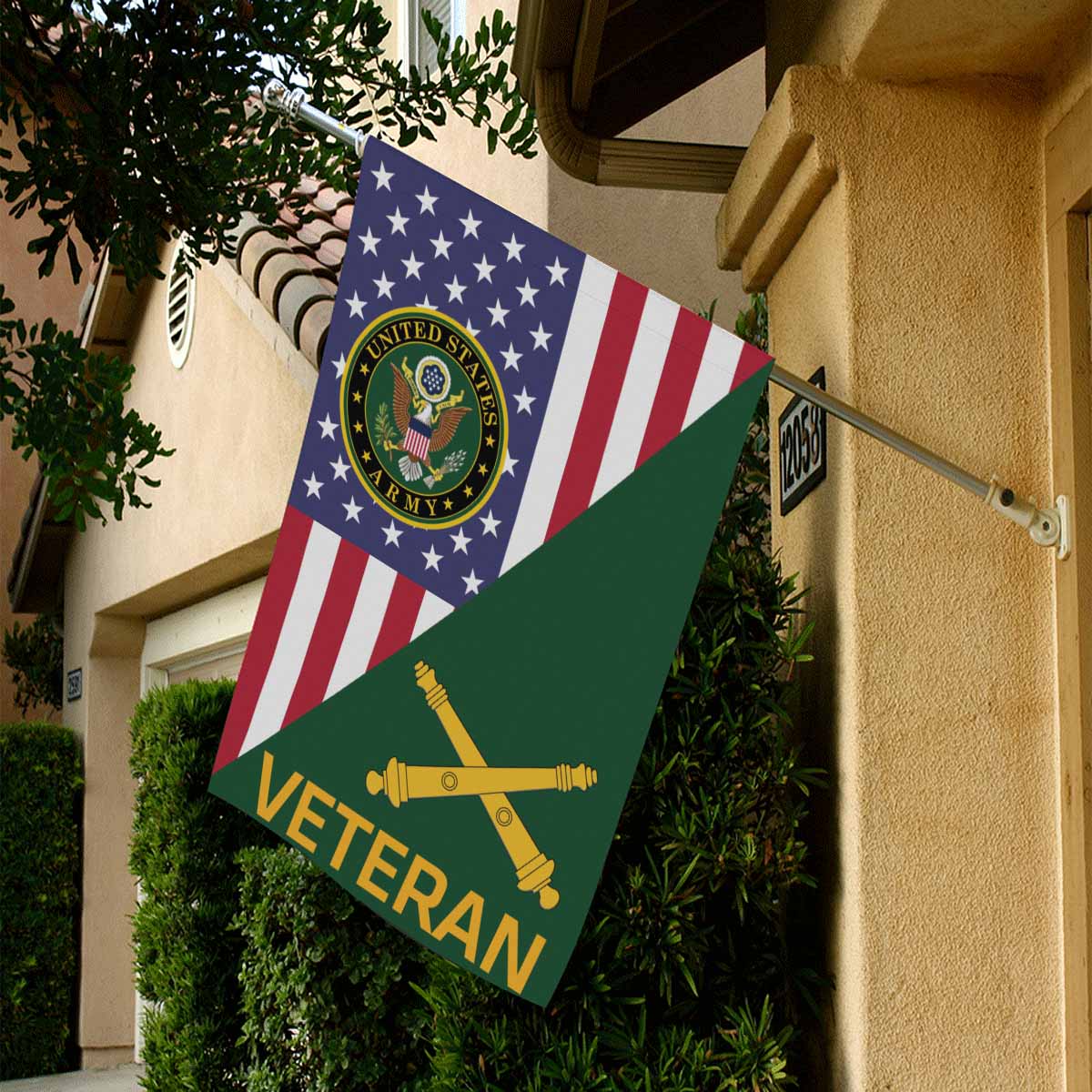 US Army Field Artillery Veteran House Flag 28 Inch x 40 Inch Twin-Side Printing-HouseFlag-Army-Branch-Veterans Nation