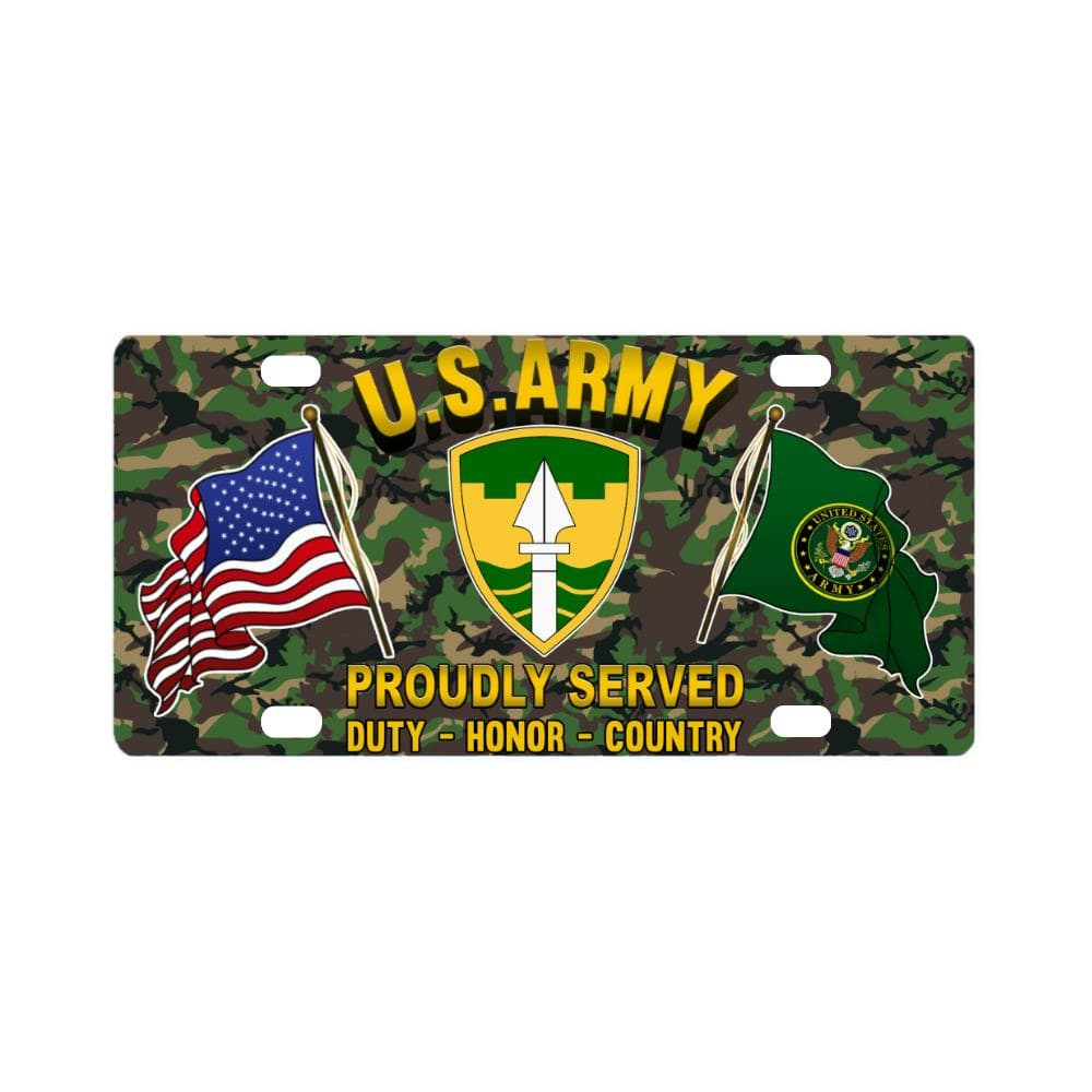 US ARMY 43 MILITARY POLICE BRIGADE- Classic License Plate-LicensePlate-Army-CSIB-Veterans Nation