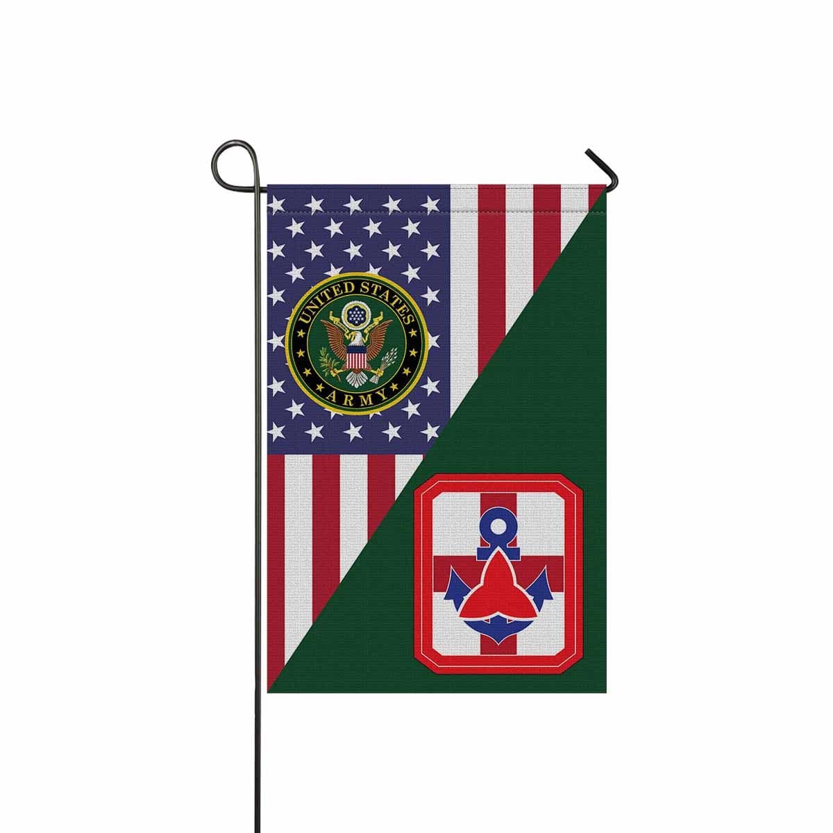 US ARMY 307TH MEDICAL BRIGADE Garden Flag/Yard Flag 12 inches x 18 inches Twin-Side Printing-GDFlag-Army-CSIB-Veterans Nation