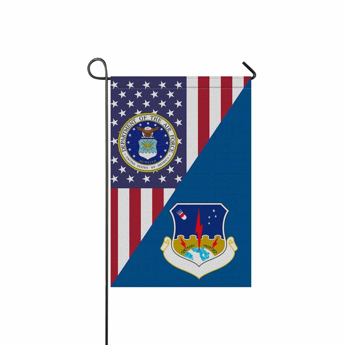 US Air Force 1st Strategic Aerospace Division Garden Flag/Yard Flag 12 inches x 18 inches Twin-Side Printing-GDFlag-USAF-AirDivision-Veterans Nation