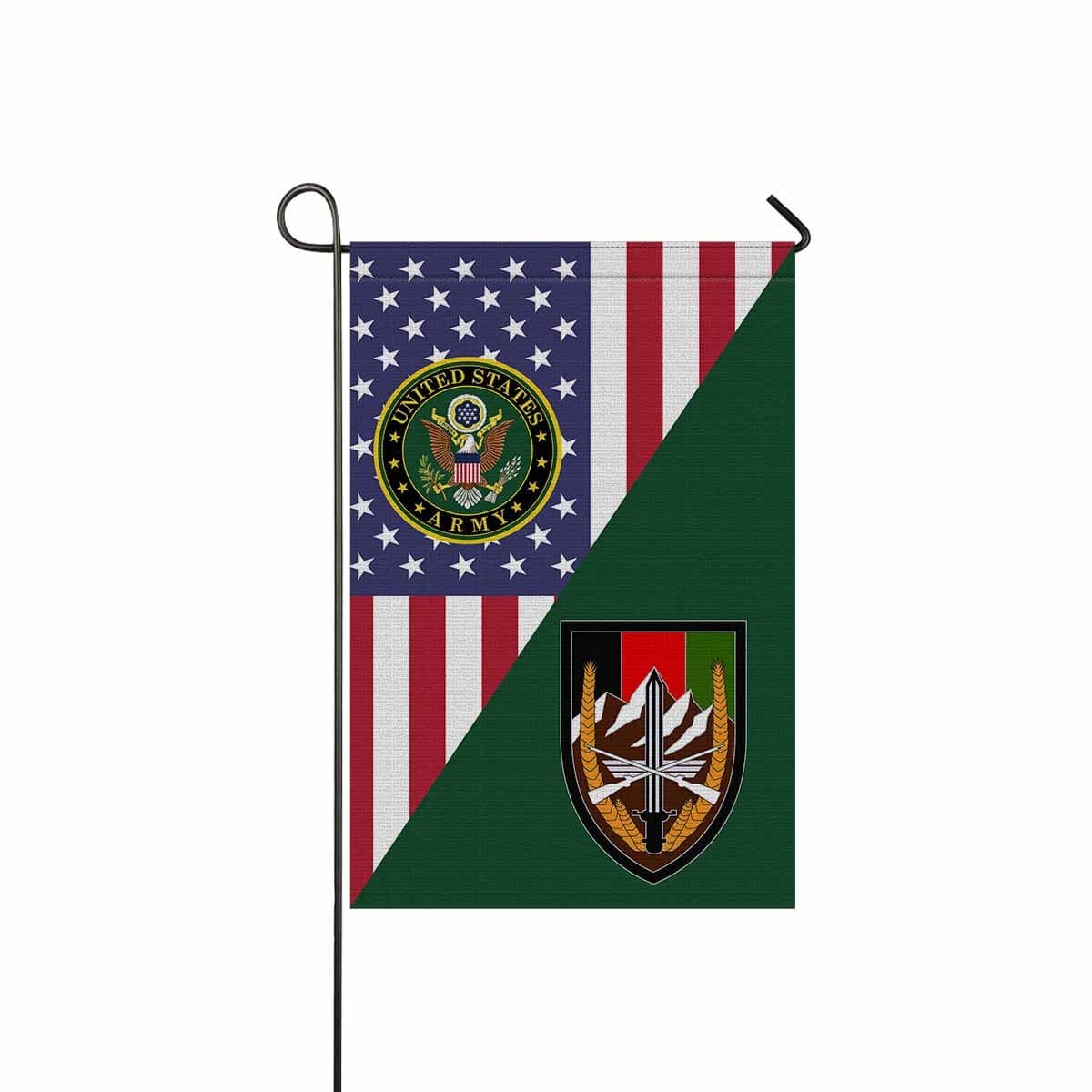 US ARMY CSIB ARMY ELEMENT, UNITED STATES FORCES-AFGHANISTAN Garden Flag/Yard Flag 12 inches x 18 inches Twin-Side Printing-GDFlag-Army-CSIB-Veterans Nation