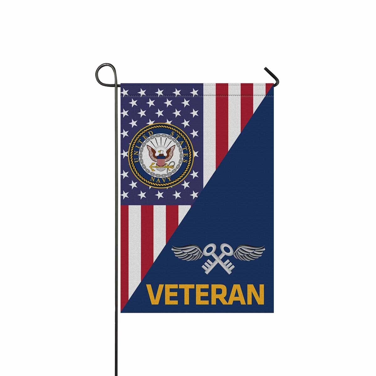 Navy Aviation Storekeeper Navy AK Veteran Garden Flag/Yard Flag 12 inches x 18 inches Twin-Side Printing-GDFlag-Navy-Rate-Veterans Nation