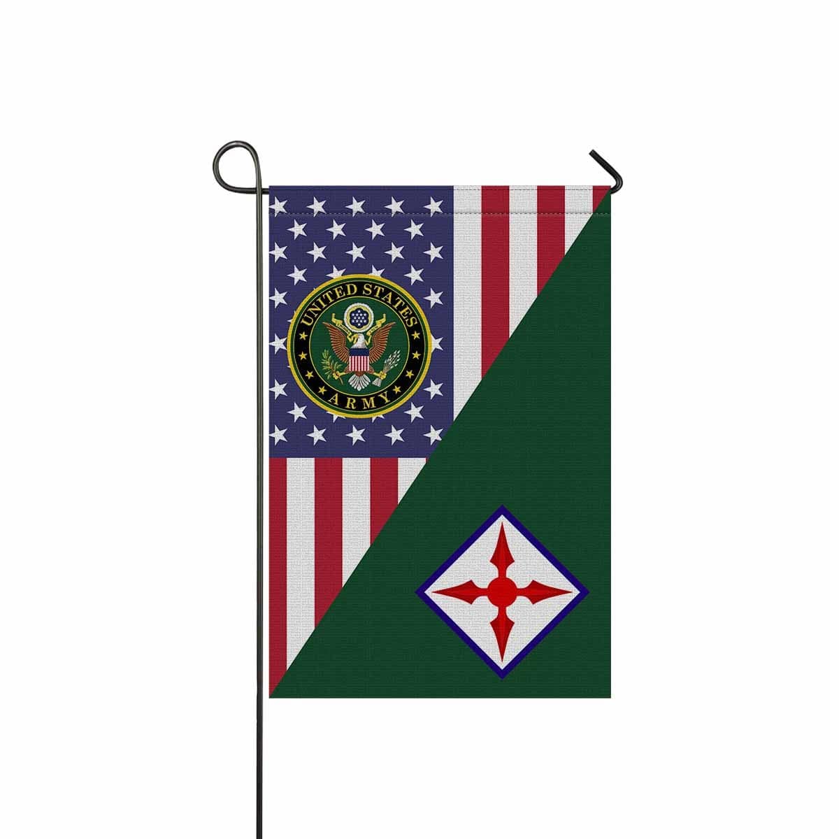 US ARMY 77 AVIATION BRIGADE Garden Flag/Yard Flag 12 inches x 18 inches Twin-Side Printing-GDFlag-Army-CSIB-Veterans Nation