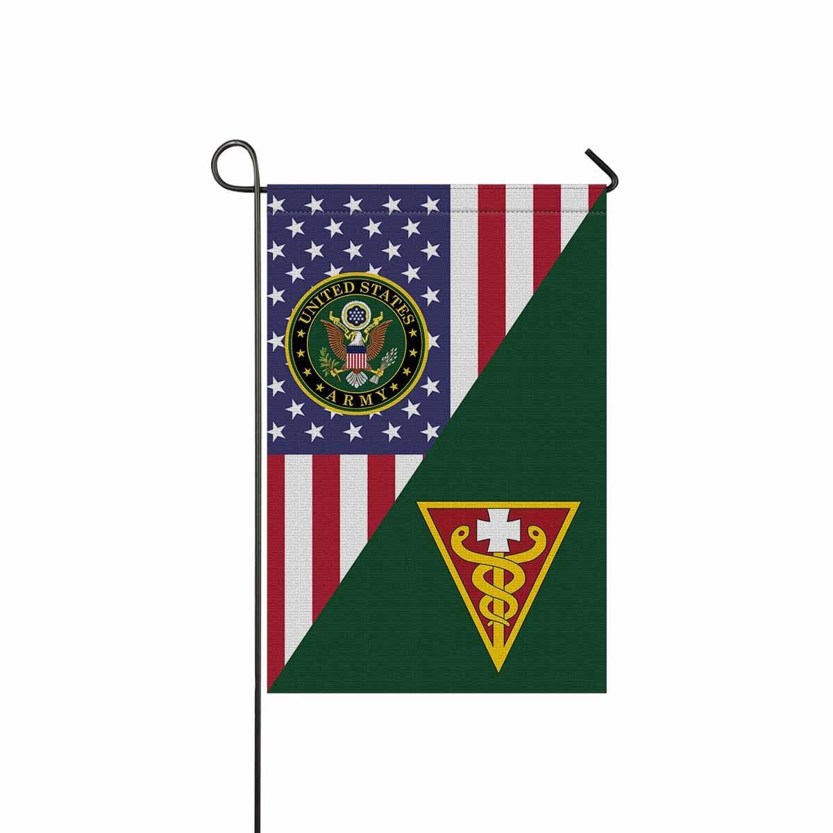 US ARMY 3RD MEDICAL COMMAND Garden Flag/Yard Flag 12 inches x 18 inches Twin-Side Printing-GDFlag-Army-CSIB-Veterans Nation