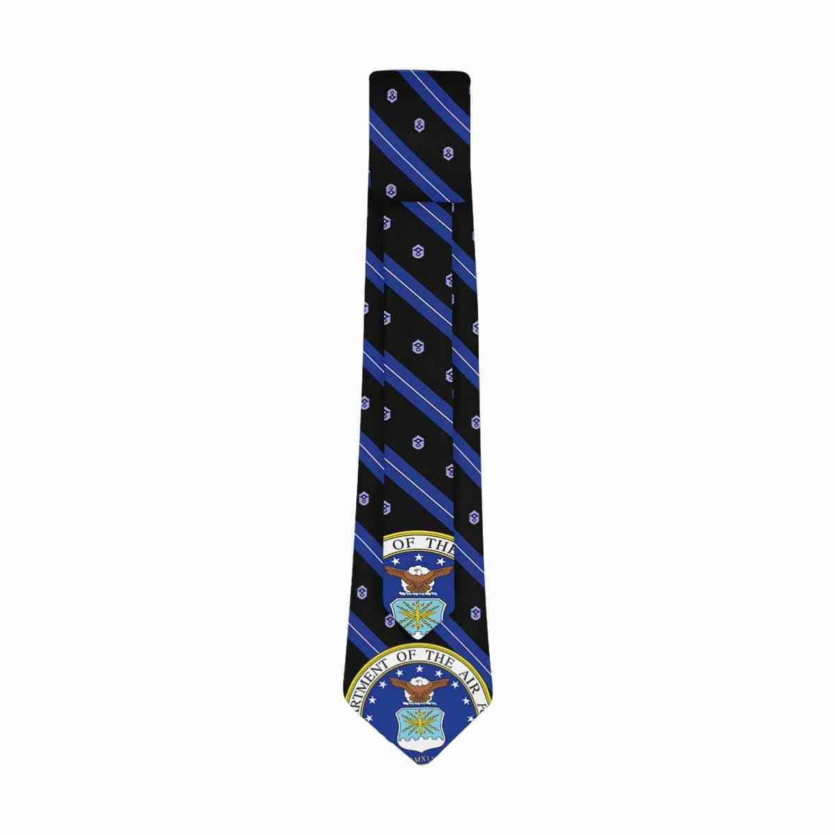 US Air Force E-9 First Sergeant Classic Necktie (Two Sides)-Necktie-USAF-Ranks-Veterans Nation