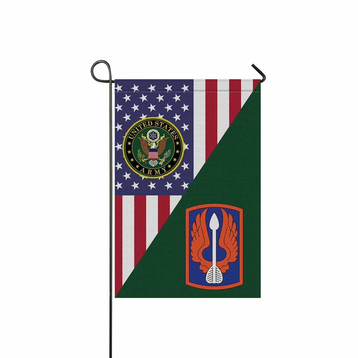 US ARMY 18TH AVIATION BRIGADE Garden Flag/Yard Flag 12 inches x 18 inches Twin-Side Printing-GDFlag-Army-CSIB-Veterans Nation