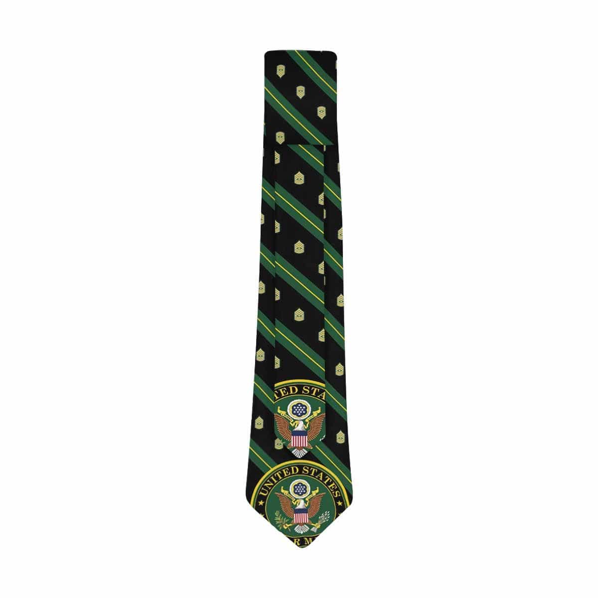 US Army E-8 1SG Classic Necktie (Two Sides)-Necktie-Army-Ranks-Veterans Nation